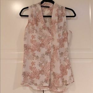 Rose & Olive floral sleeveless top XS EUC